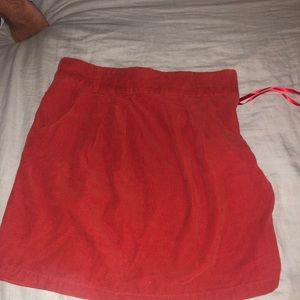 Criss cross orange skirt